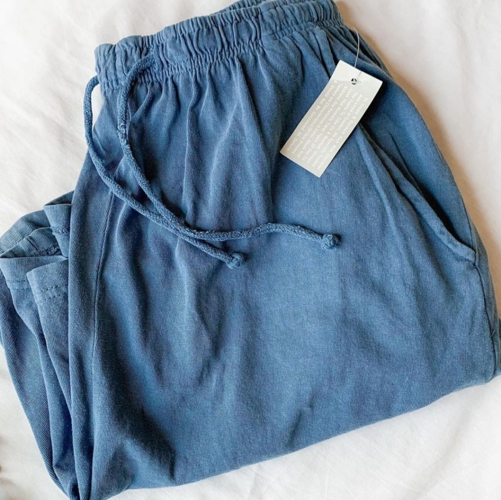 Drawstring cotton shorts